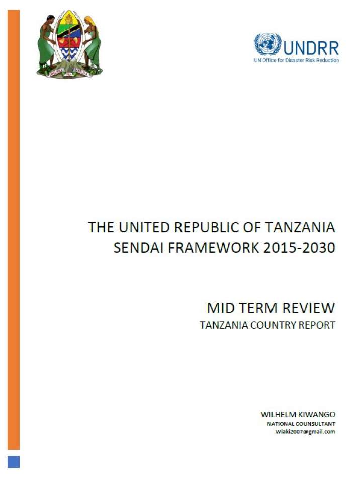 United Republic Of Tanzania: Voluntary National Report Of The MTR SF ...